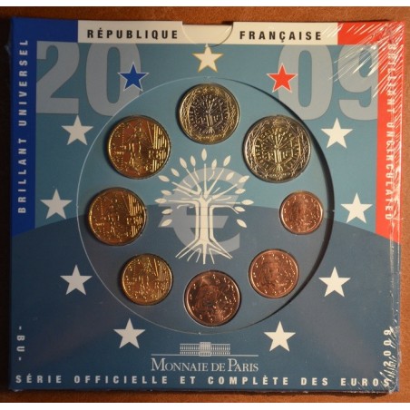 Euromince mince Francúzsko 2009 sada 8 euromincí (BU)