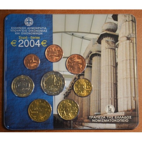 eurocoin eurocoins Greece 2004 set of coins (BU)