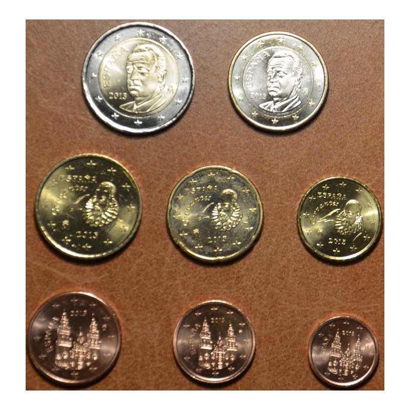 eurocoin eurocoins Set of 8 coins Spain 2013 (UNC)