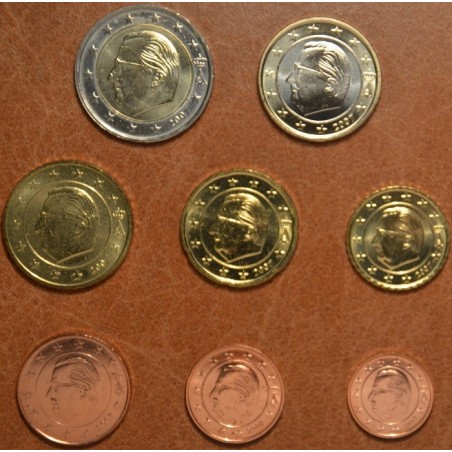 Euromince mince Sada 8 belgických mincí 2007 (UNC)