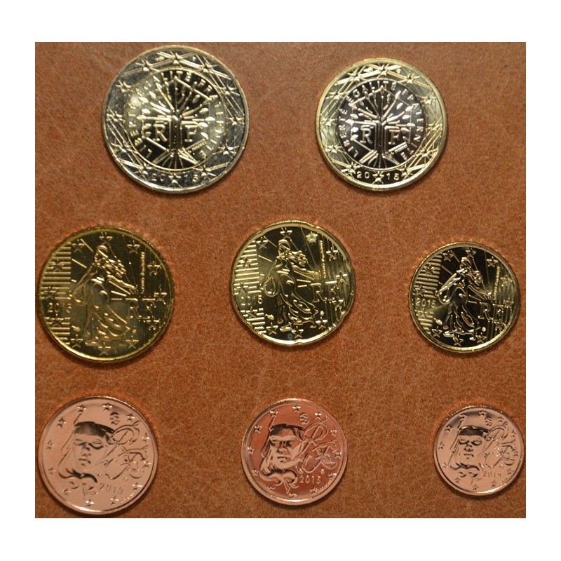Euromince mince Francúzsko 2014 sada 8 euromincí (UNC)
