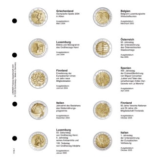 eurocoin eurocoins Lindner page for common 2 Euro coins - page 1 (G...