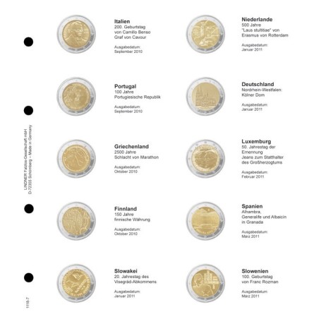eurocoin eurocoins Lindner page for common 2 Euro coins - page 7. (...