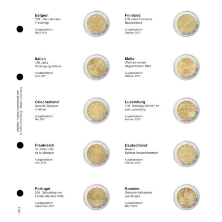 eurocoin eurocoins Lindner page for common 2 Euro coins - page 9. (...