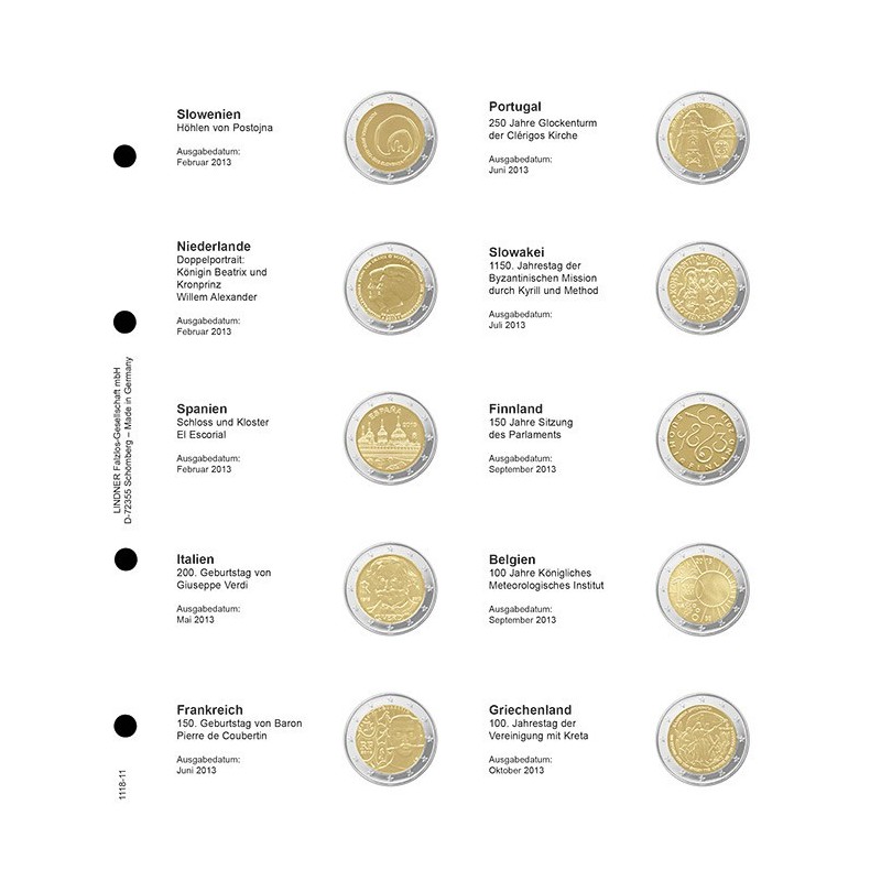 eurocoin eurocoins Lindner page for common 2 Euro coins - page 11. ...