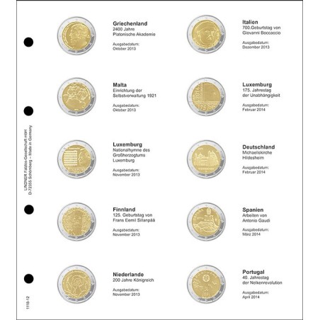 eurocoin eurocoins Lindner page for common 2 Euro coins - page 12. ...