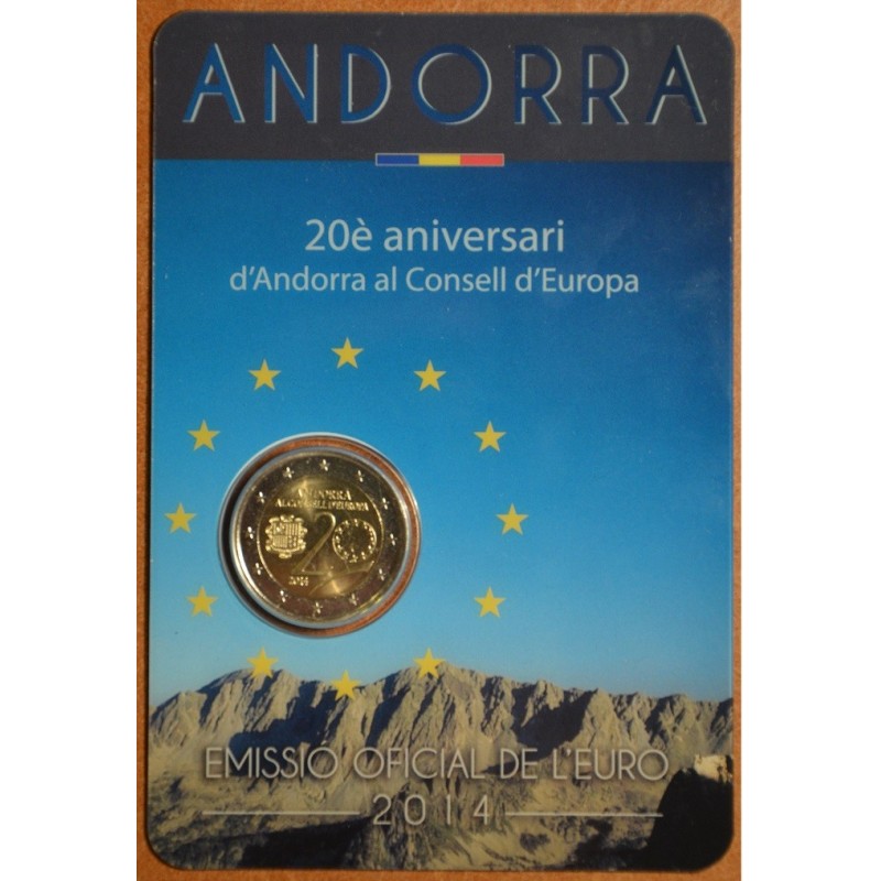 eurocoin eurocoins 2 Euro Andorra 2014 - Admission to Council of Eu...