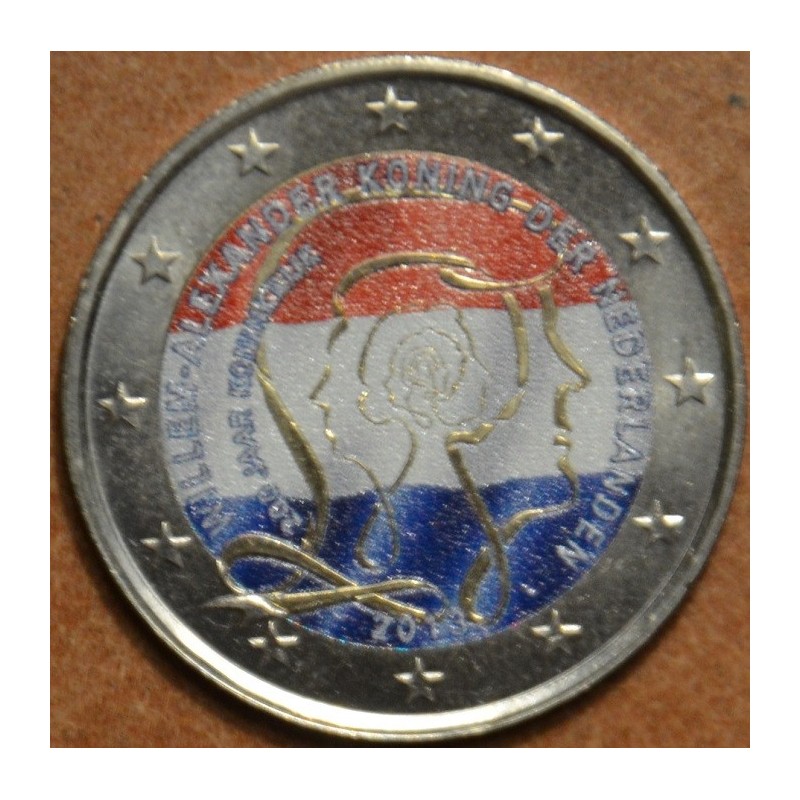 euroerme érme 2 Euro Hollandia 2013 - 200 éves a királyság III. (sz...