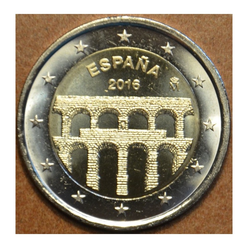 eurocoin eurocoins 2 Euro Spain 2016 - Aqueduct of Segovia (UNC)