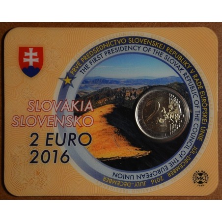 Euromince mince 2 Euro Slovensko 2016 - Predsedníctvo EU (BU karta)