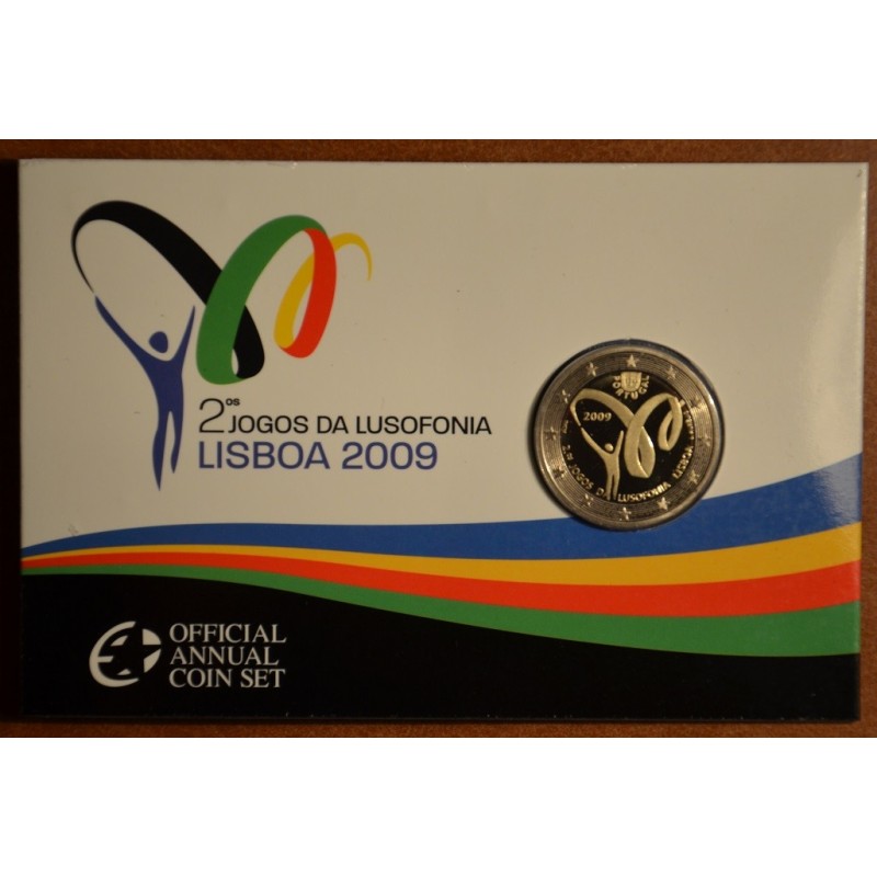 eurocoin eurocoins 2 Euro Portugal 2009 - Lusophony Games (Proof)