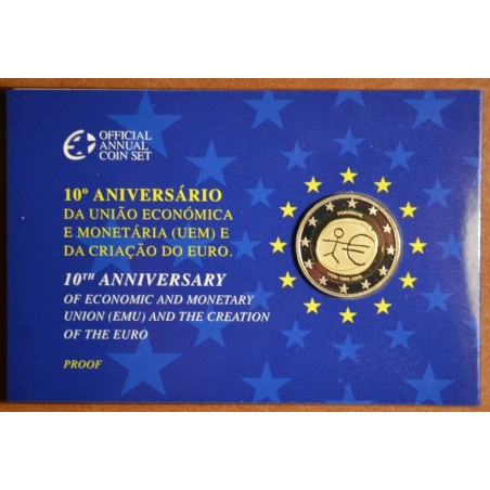 Euromince mince 2 Euro Portugalsko 2009 - 10. výročie hospodárskej ...