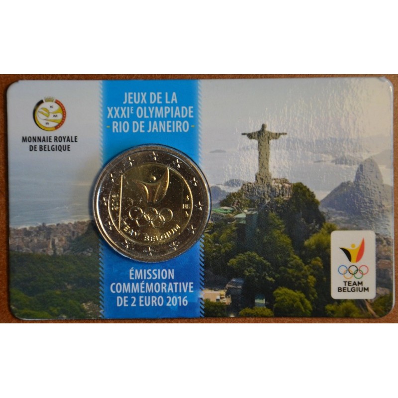 euroerme érme 2 Euro Belgium 2016 - Belgium olimpiai csapata (BU ká...