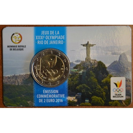 euroerme érme 2 Euro Belgium 2016 - Belgium olimpiai csapata (BU ká...