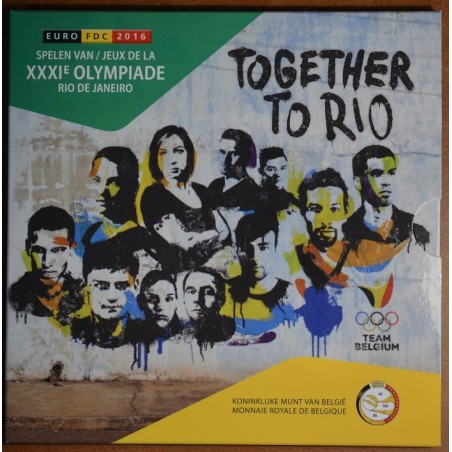 euroerme érme Belgium 2016 forgalmi sor + 2 Euro Rio (BU)