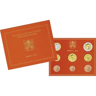 Set of 8 eurocoins Vatican 2016  (BU)