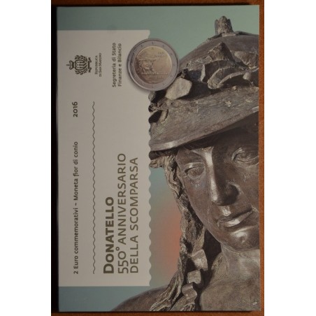 euroerme érme 2 Euro San Marino 2016 - Donatello halálának 550. évf...