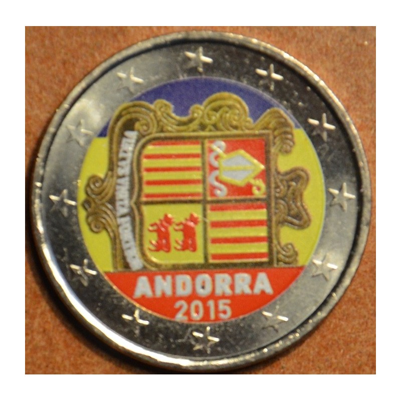 eurocoin eurocoins 2 Euro Andorra 2015 (colored UNC)