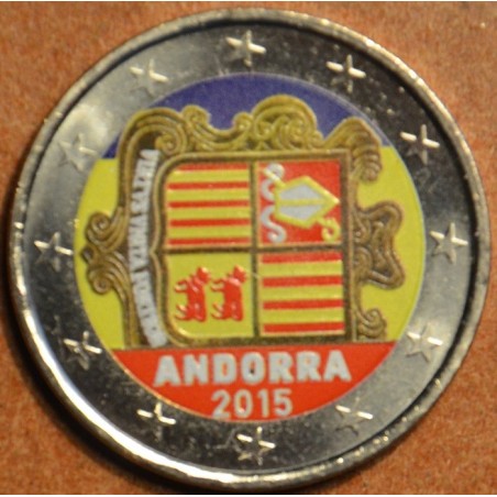 Euromince mince 2 Euro Andorra 2015 (farebná UNC)