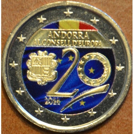 euroerme érme 2 Euro Andorra 2014 (színezett UNC)