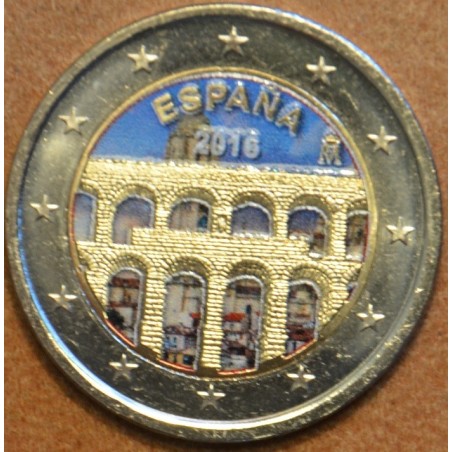 Euromince mince 2 Euro Španielsko 2016 - Akvadukt v Segovii (farebn...