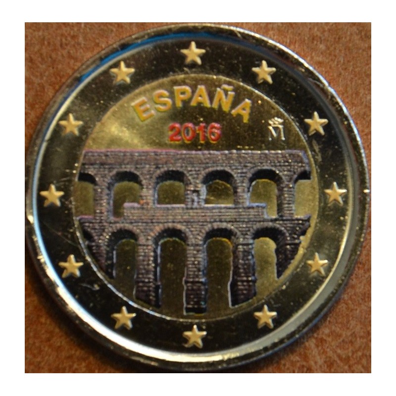 eurocoin eurocoins 2 Euro Spain 2016 - Aqueduct of Segovia II. (col...