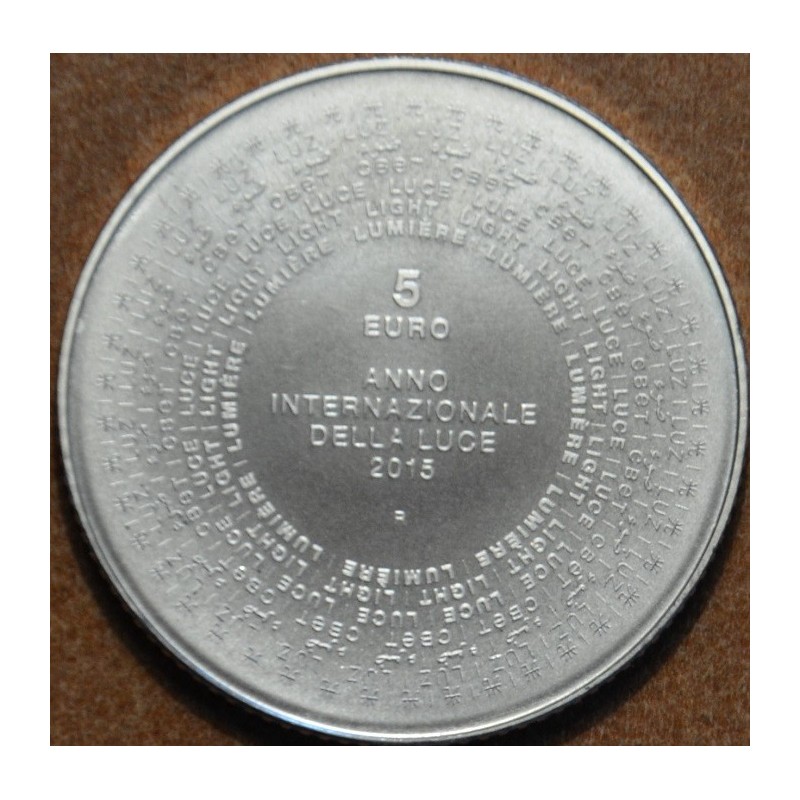 Euromince mince 5 Euro San Marino 2015 - Rok svetla (BU)