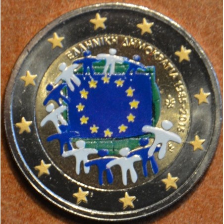 eurocoin eurocoins 2 Euro Greece 2015 - 30 years of European flag (...