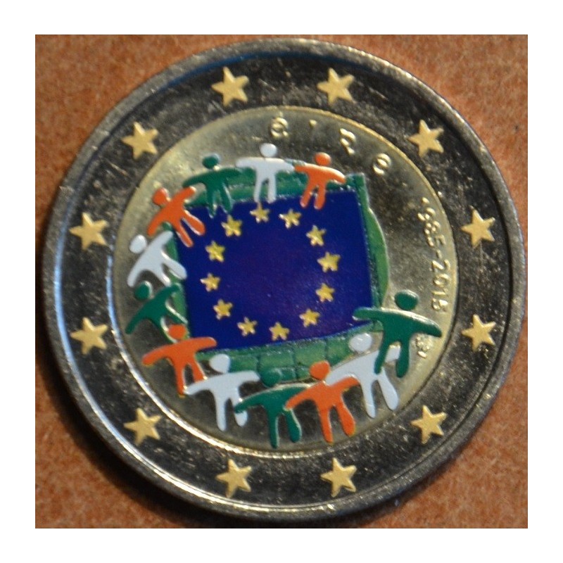 euroerme érme 2 Euro Írország 2015 - Az európai lobogó 30 éve (szín...