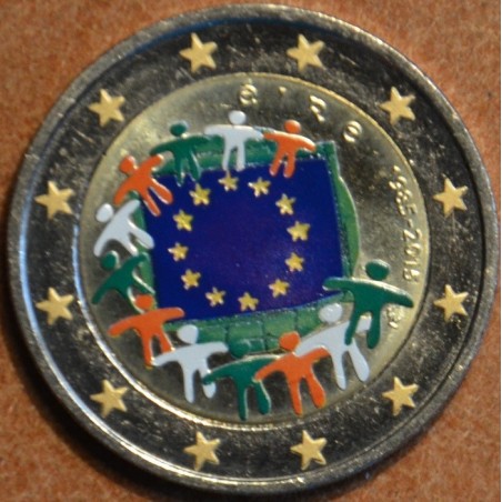 euroerme érme 2 Euro Írország 2015 - Az európai lobogó 30 éve (szín...