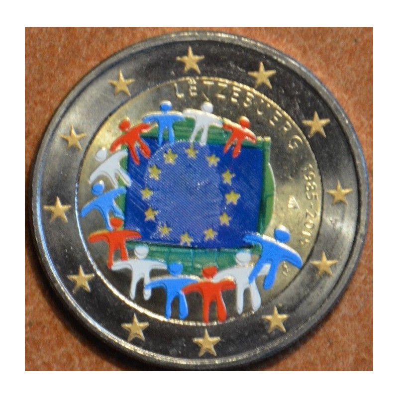 eurocoin eurocoins 2 Euro Luxembourg 2015 - 30 years of European fl...