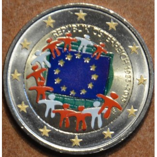 2 Euro Austria 2015 - 30 years of European flag (colored UNC)