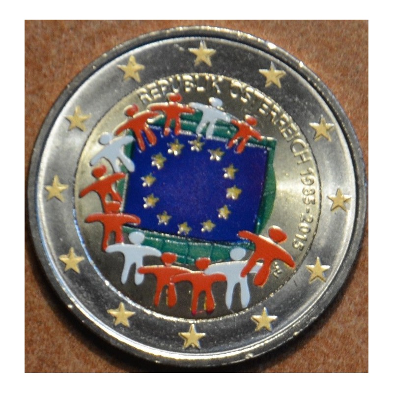 eurocoin eurocoins 2 Euro Austria 2015 - 30 years of European flag ...
