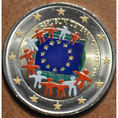 Euromince mince 2 Euro Rakúsko 2015 - 30 rokov Europskej vlajky (fa...
