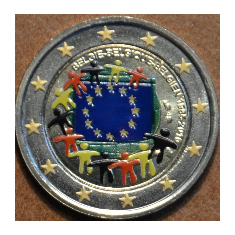 Euromince mince 2 Euro Belgicko 2015 - 30 rokov Europskej vlajky (f...