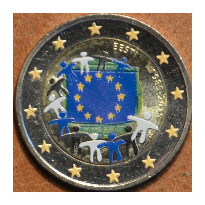 euroerme érme 2 Euro Észtország 2015 - Az európai lobogó 30 éve (sz...