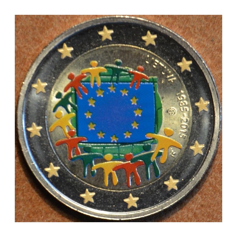 eurocoin eurocoins 2 Euro Lithuania 2015 - 30 years of European fla...