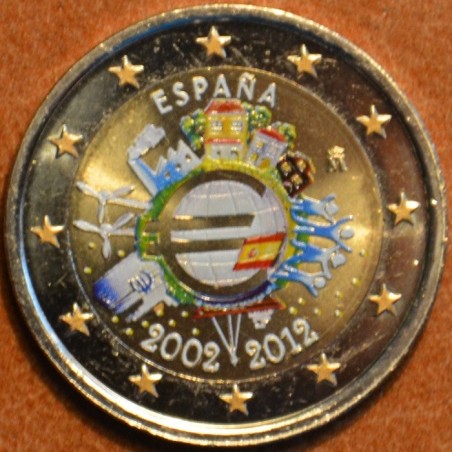 euroerme érme 2 Euro Spanyolország 2012 - Az Euro 10. évfordulója (...