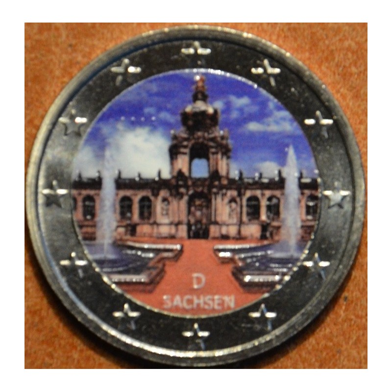 eurocoin eurocoins 2 Euro Germany 2016 - Saxony: Dresden II. (color...