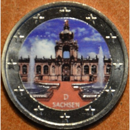 eurocoin eurocoins 2 Euro Germany 2016 - Saxony: Dresden II. (color...