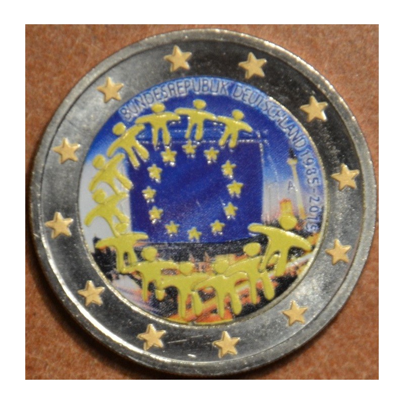 Euromince mince 2 Euro Nemecko \\"A\\" 2015 - 30 rokov Europskej vl...