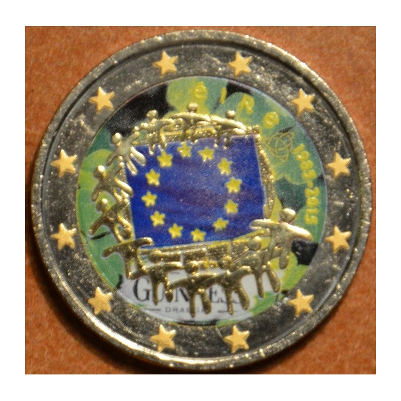 eurocoin eurocoins 2 Euro Ireland 2015 - 30 years of European flag ...