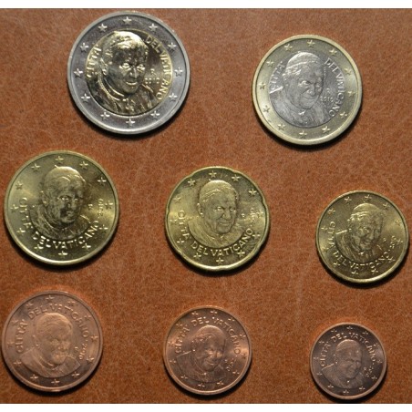 Euromince mince Vatikan 2010 sada 8 euromincí (UNC bez foldra)
