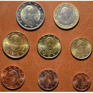 euroerme érme Vatikán 2008 - 8 részes forgalmi sor (UNC tok nélkül)