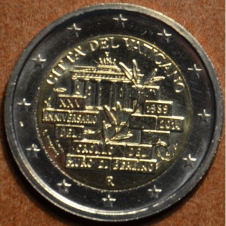 Euromince mince 2 Euro Vatikán 2014 - 25. výročie pádu Berlinského ...
