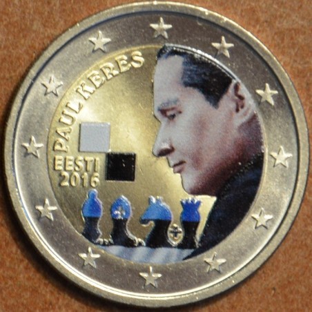 eurocoin eurocoins 2 Euro Estonia 2016 - Paul Keres III. (colored UNC)