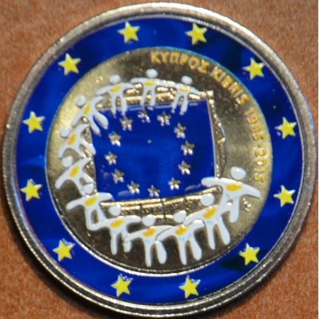 euroerme érme 2 Euro Ciprus 2015 - Az európai lobogó 30 éve II. (sz...