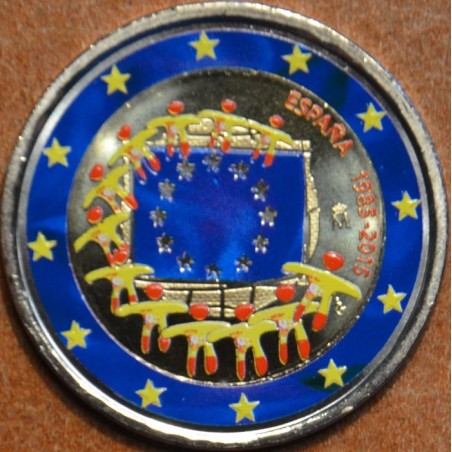 eurocoin eurocoins 2 Euro Spain 2015 - 30 years of European flag II...