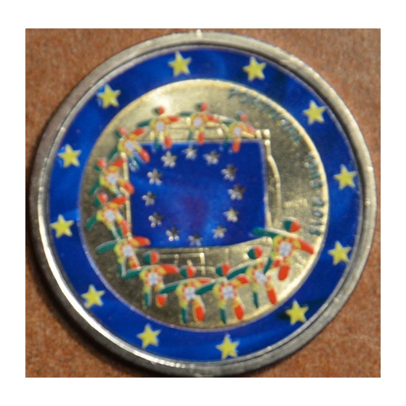 Euromince mince 2 Euro Portugalsko 2015 - 30 rokov Europskej vlajky...
