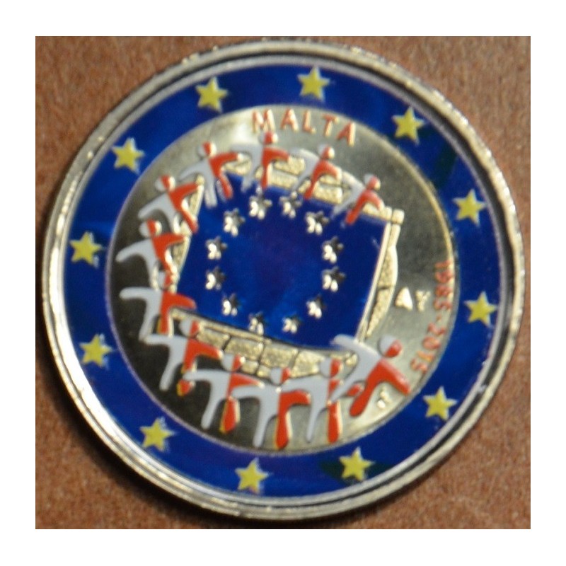 euroerme érme 2 Euro Málta 2015 - Az európai lobogó 30 éve II. (szí...